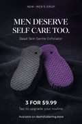 Men's Dead Skin Gentle Exfoliator (Pack of 3 in Grey)